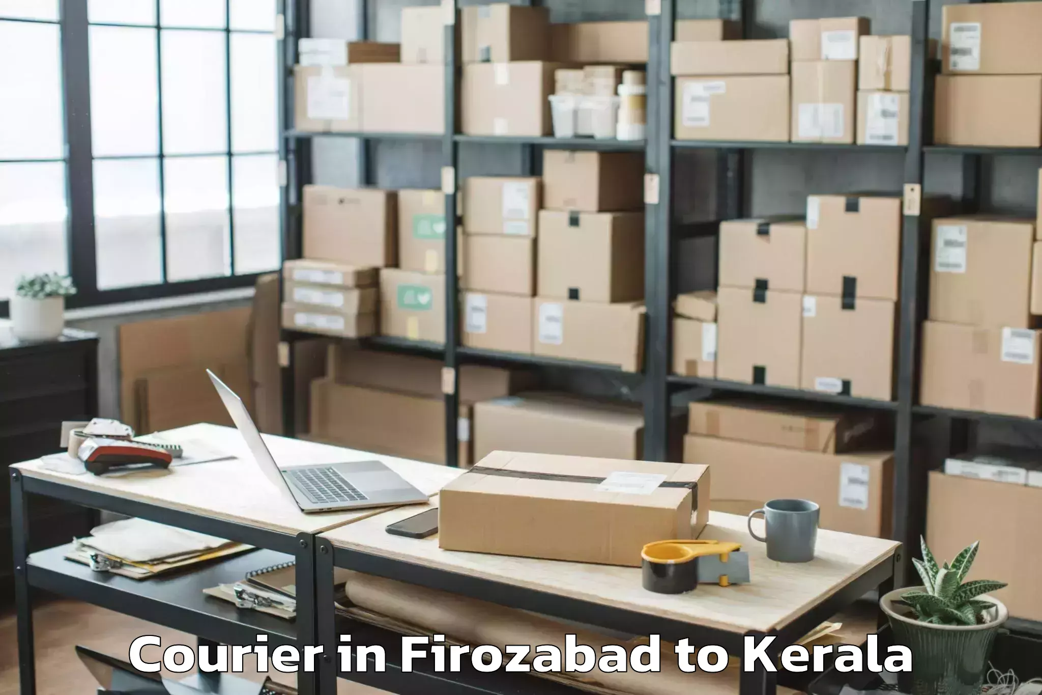 Affordable Firozabad to Thiruvananthapuram Internation Courier